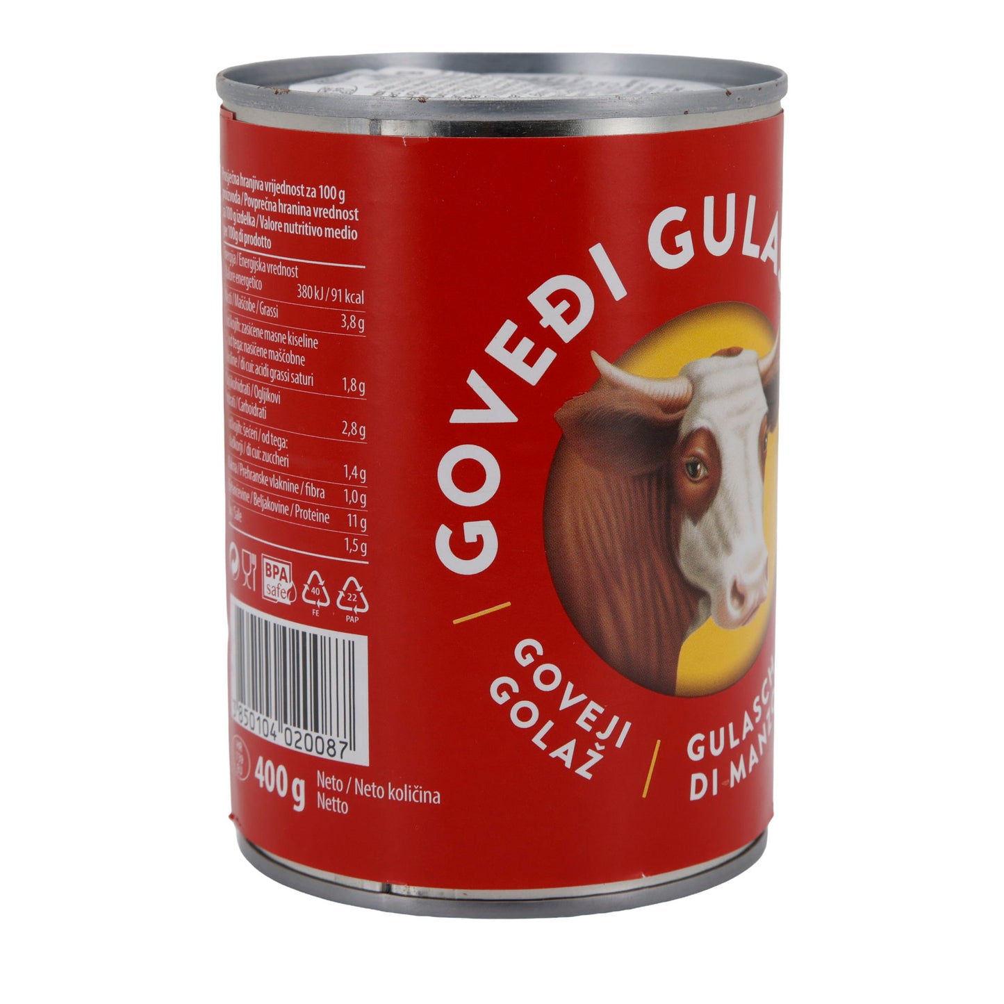 Rindergulasch Podravka | Vlees | Hartig, Kroatisch | 400 g
