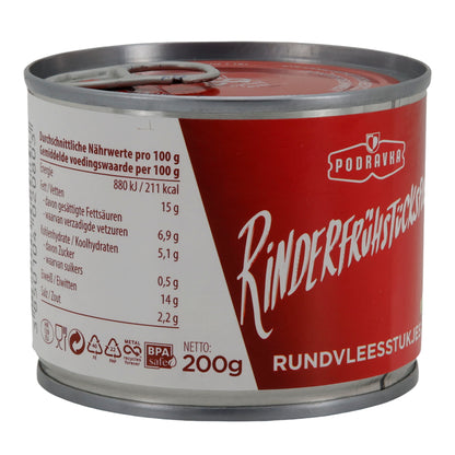Runderontbijtvlees Podravka | Vlees | Gerookt runderontbijtvlees | 200 g