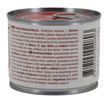 Runderontbijtvlees Podravka | Vlees | Gerookt runderontbijtvlees | 200 g