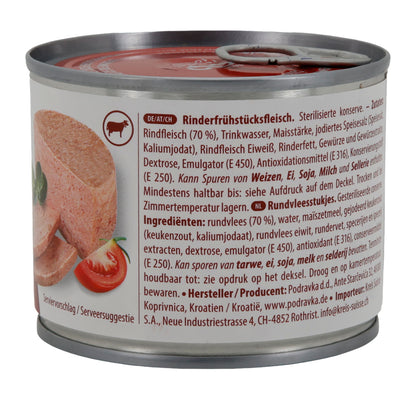 Runderontbijtvlees Podravka | Vlees | Gerookt runderontbijtvlees | 200 g