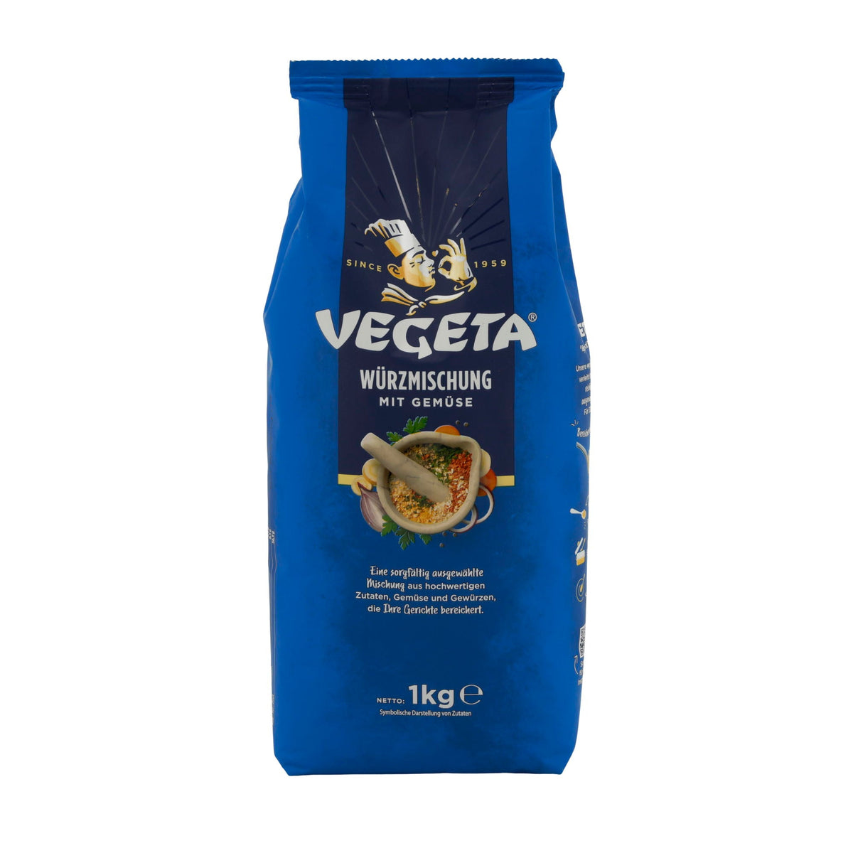 Würzmischung Vegeta | Original | Für Suppen, Saucen & Gerichte, vielseitig & aromatisch | 1 Kg PODRAVKA