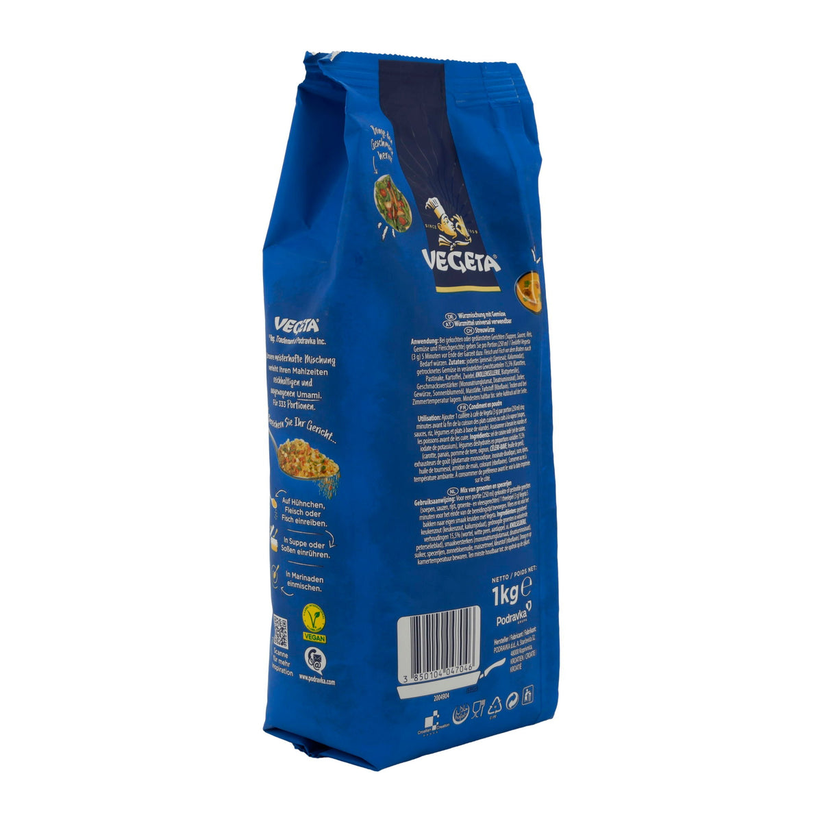 Würzmischung Vegeta | Original | Für Suppen, Saucen & Gerichte, vielseitig & aromatisch | 1 Kg PODRAVKA