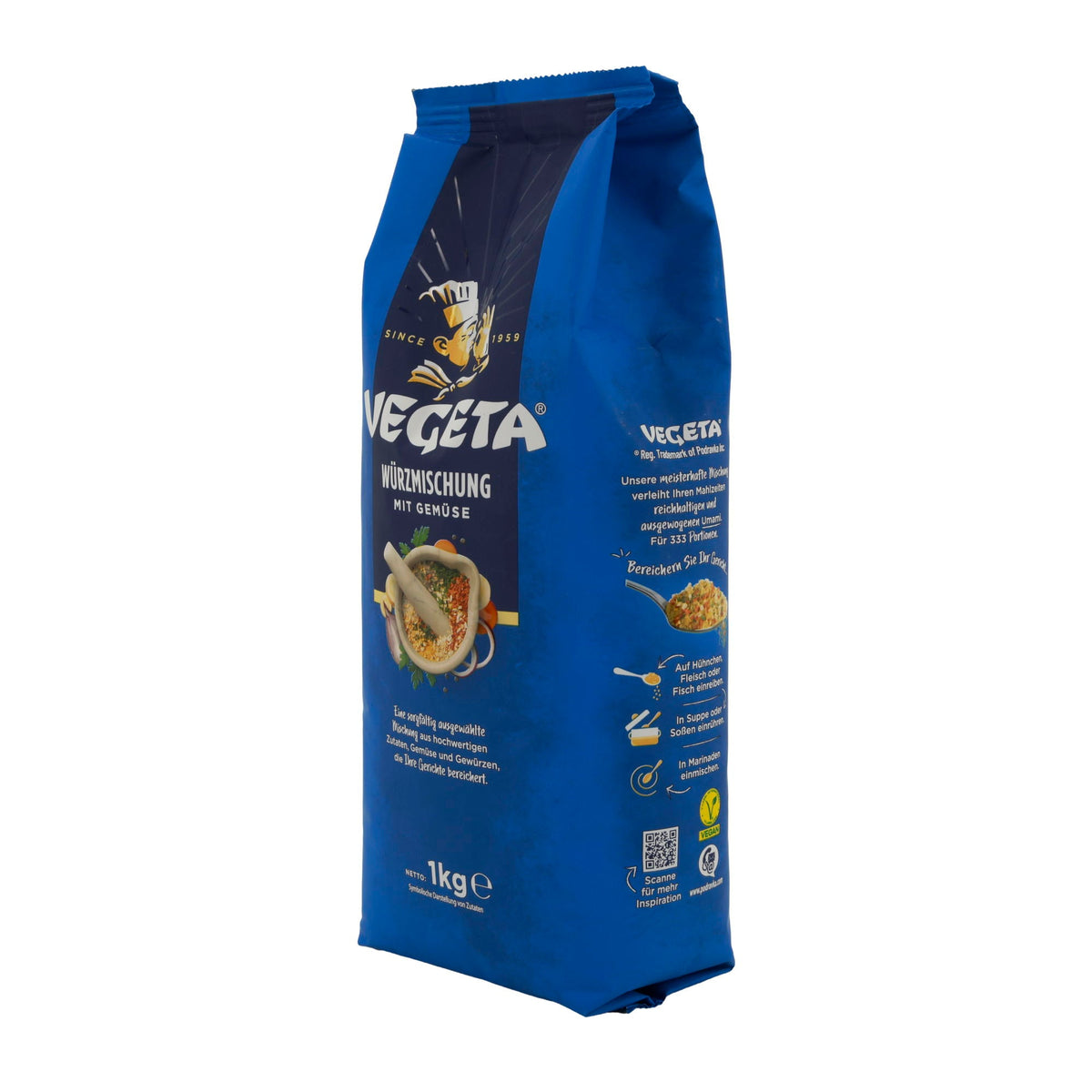 Würzmischung Vegeta | Original | Für Suppen, Saucen & Gerichte, vielseitig & aromatisch | 1 Kg PODRAVKA