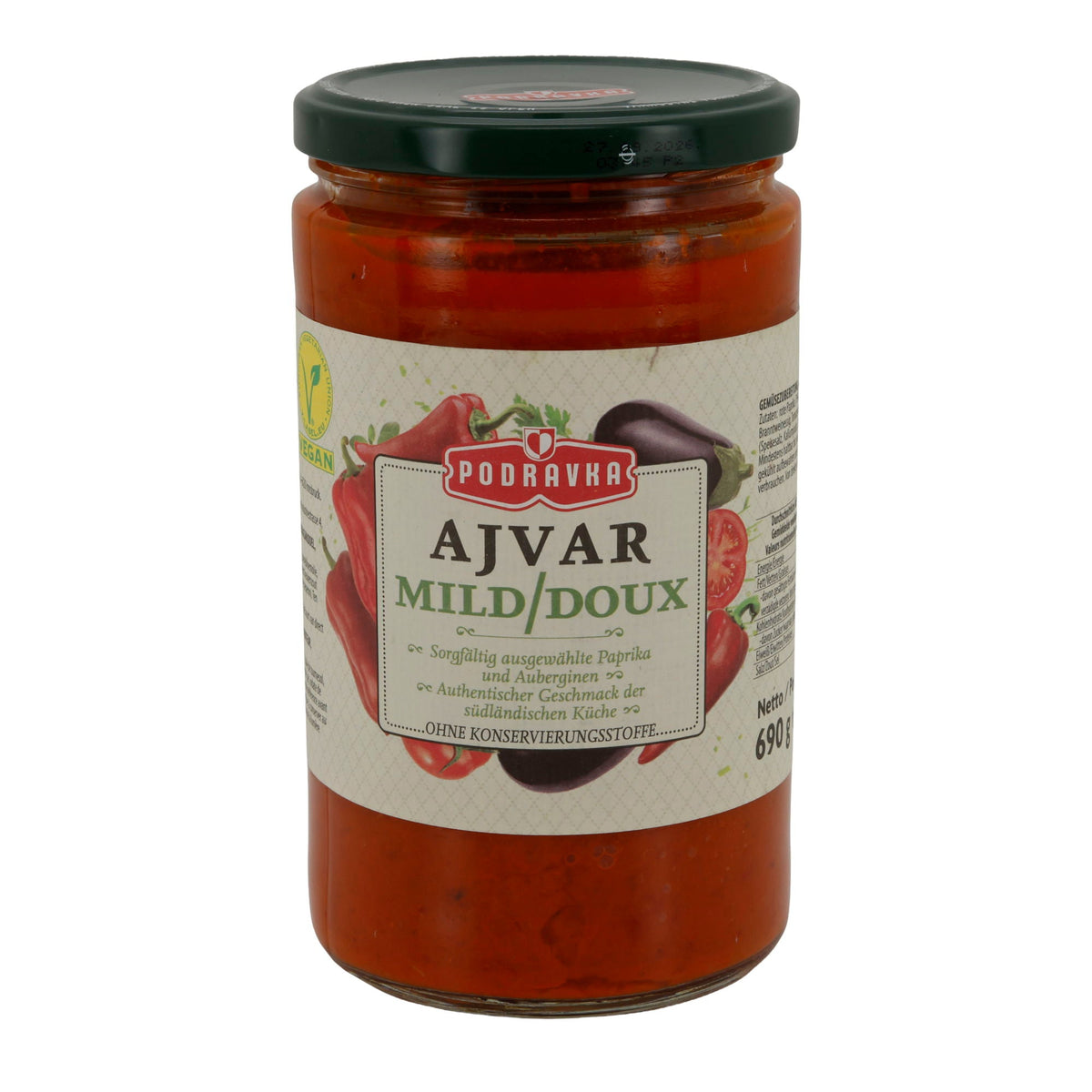 Ajvar Podravka | Aufstrich | mild | 690 g PODRAVKA