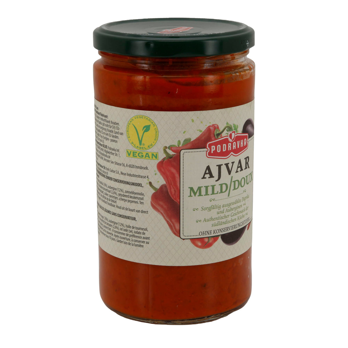 Ajvar Podravka | Aufstrich | mild | 690 g PODRAVKA