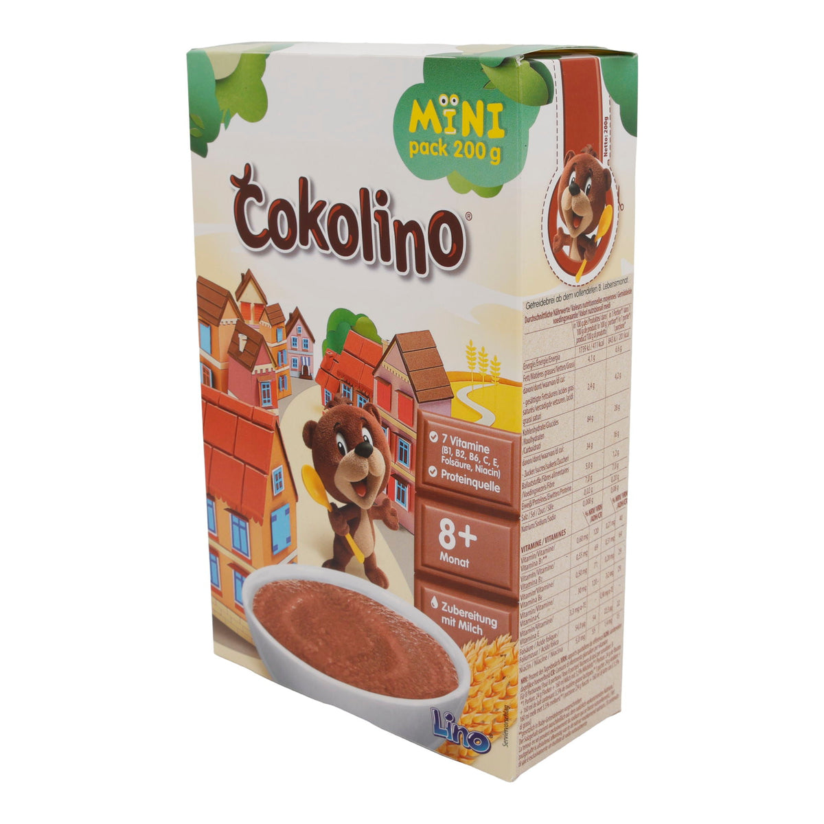 Getreidebrei Čokolino | Mit Schokolade | Angereichert mit Vitaminen | 200 g