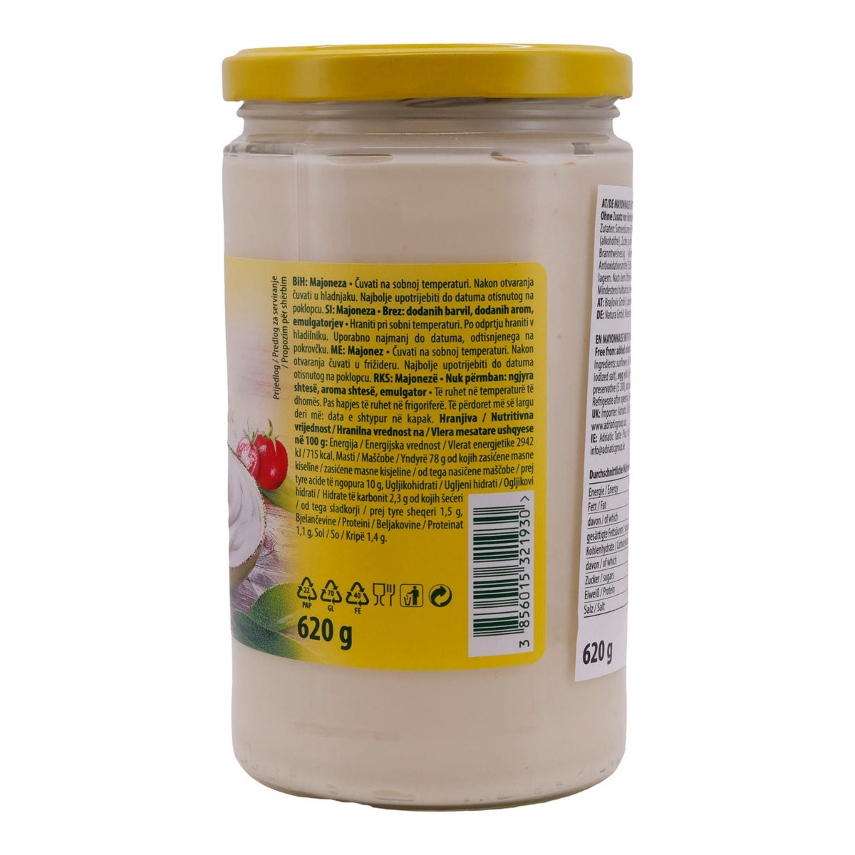 Mayonnaise Zvijezda | Tradicionalna | Ohne Farbstoffe, mit Aromen & Emulgatoren | 620g ZVIJEZDA