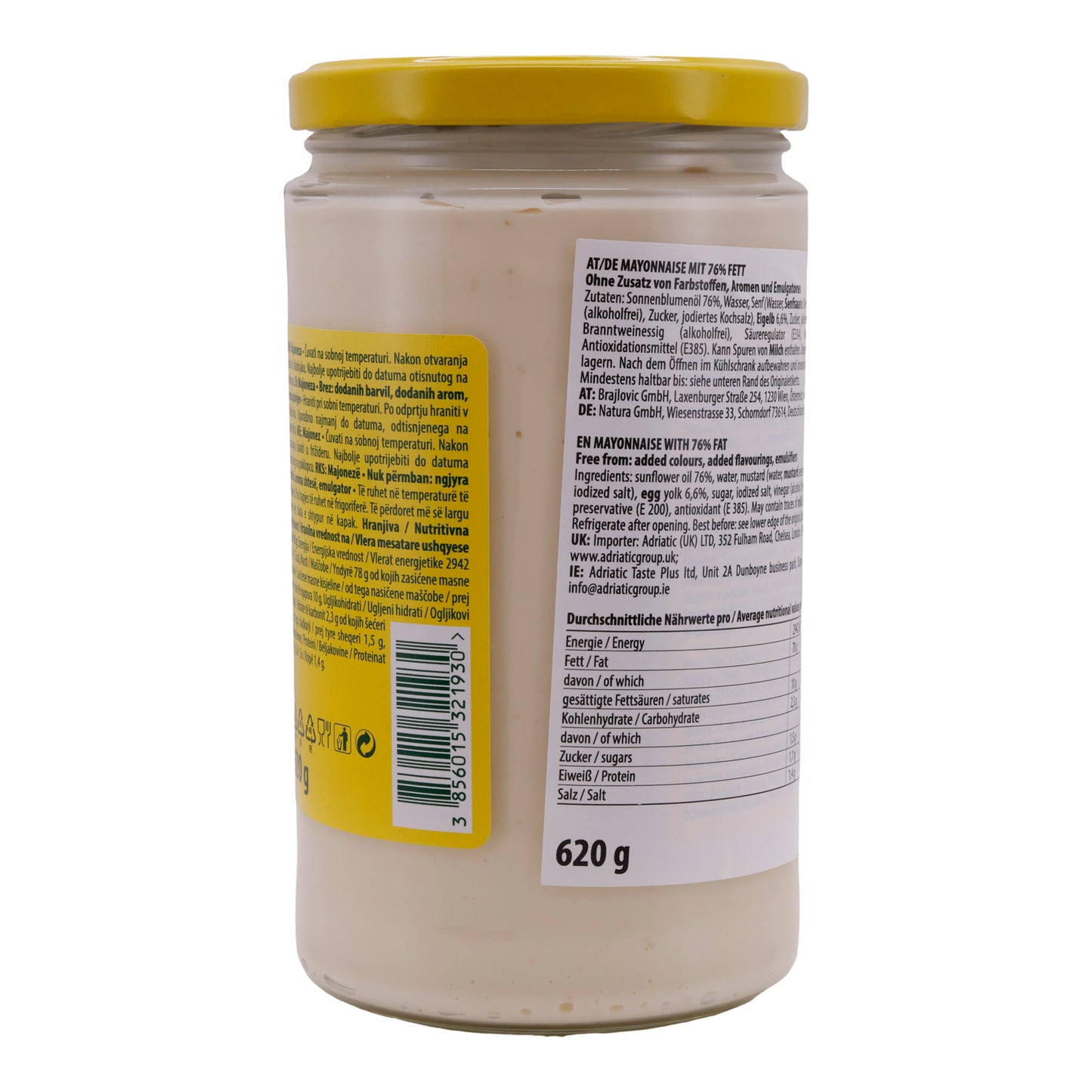 Mayonnaise Zvijezda | Traditioneel | Zonder kleurstoffen, met aroma's & emulgatoren | 620g
