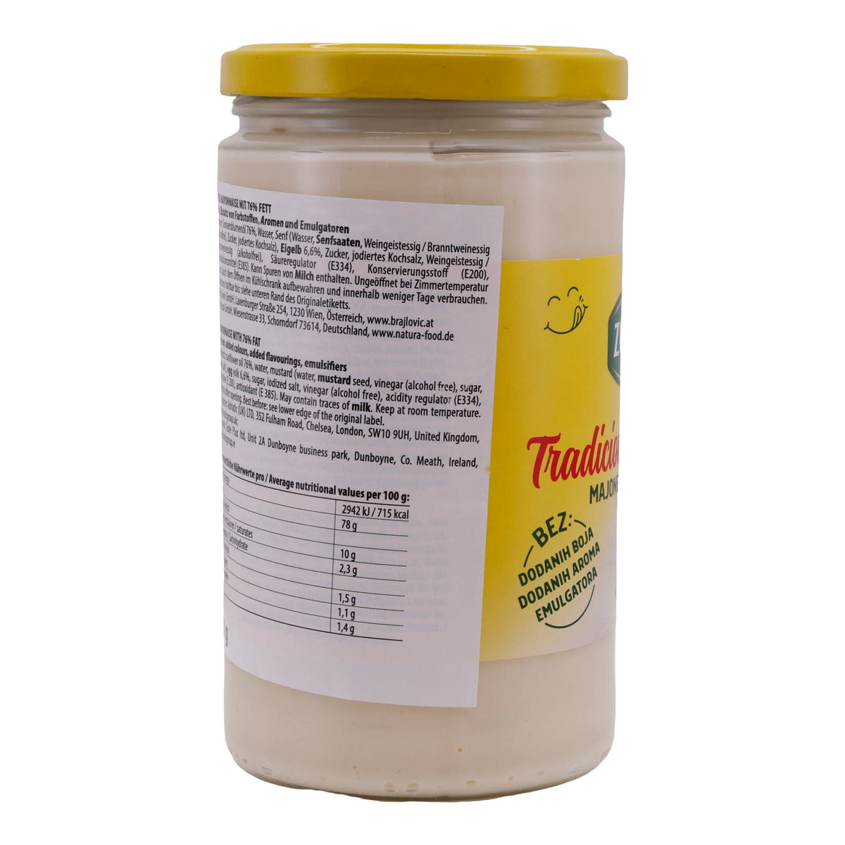 Mayonnaise Zvijezda | Tradicionalna | Ohne Farbstoffe, mit Aromen & Emulgatoren | 620g ZVIJEZDA