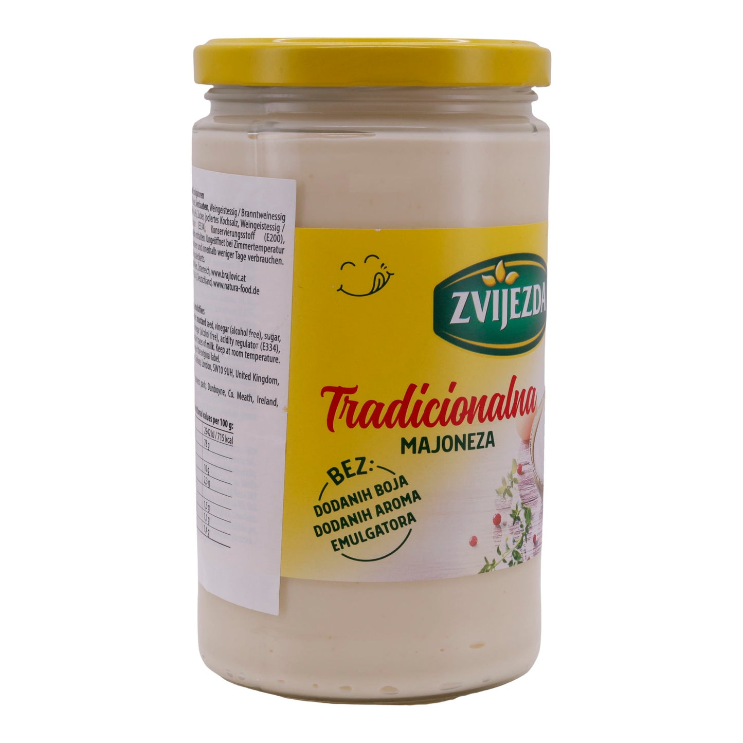 Mayonnaise Zvijezda | Traditioneel | Zonder kleurstoffen, met aroma's & emulgatoren | 620g