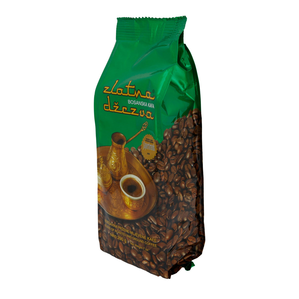 Kaffee Zlatna | Džezva | Traditioneller bosnischer Kaffee für intensiven Kaffeegenuss | 200 g VISPAK