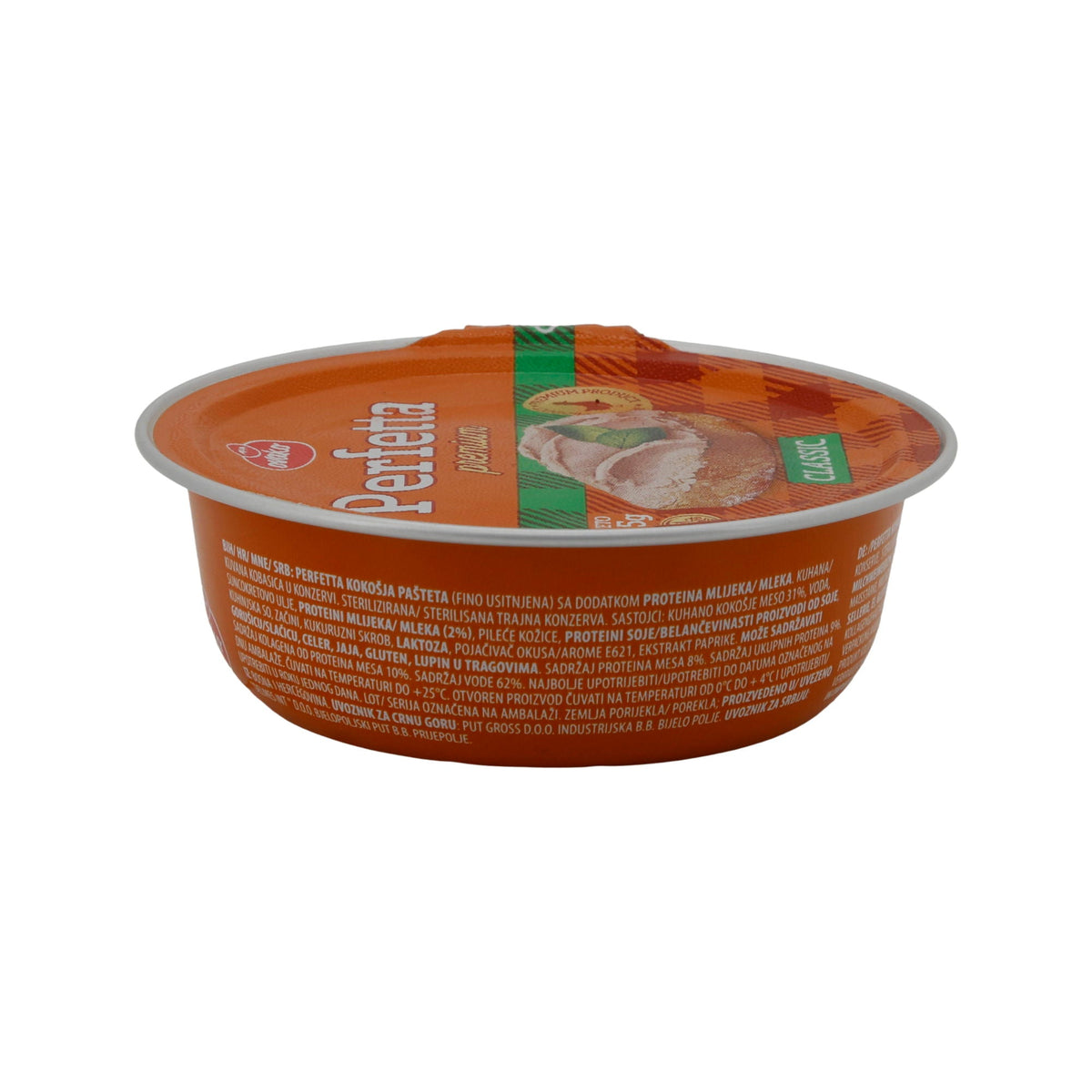 Hühnerpastete Perfetta Premium | Brotaufstrich | Cremig mit feinem Hühnerfleisch | 95 g OVACO PERFETTA