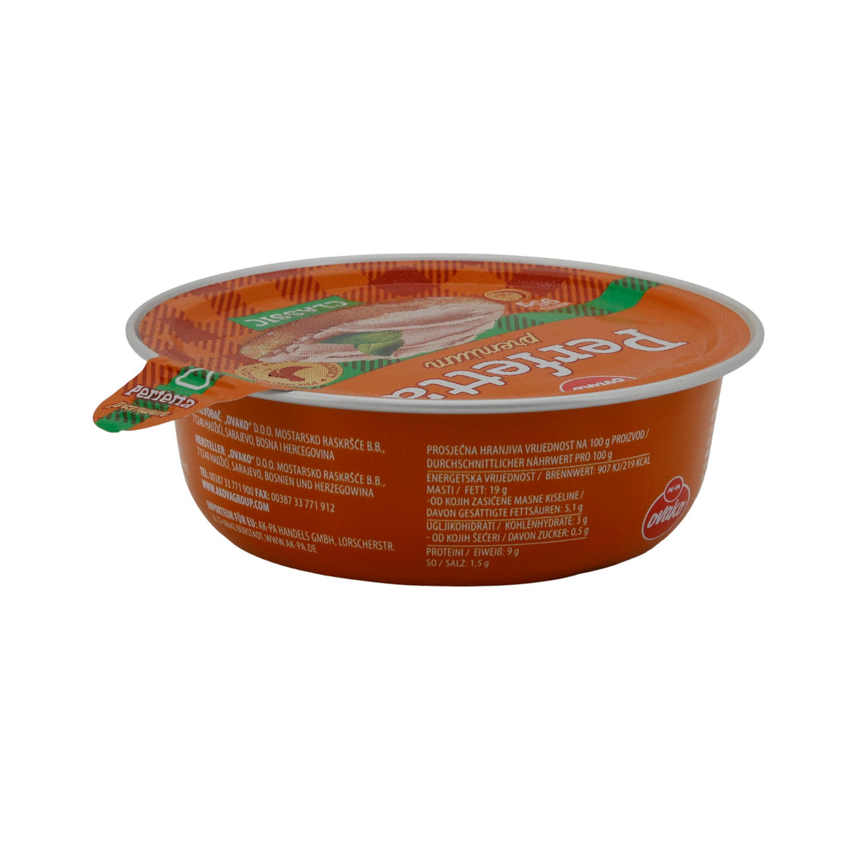 Hühnerpastete Perfetta Premium | Brotaufstrich | Cremig mit feinem Hühnerfleisch | 95 g OVACO PERFETTA