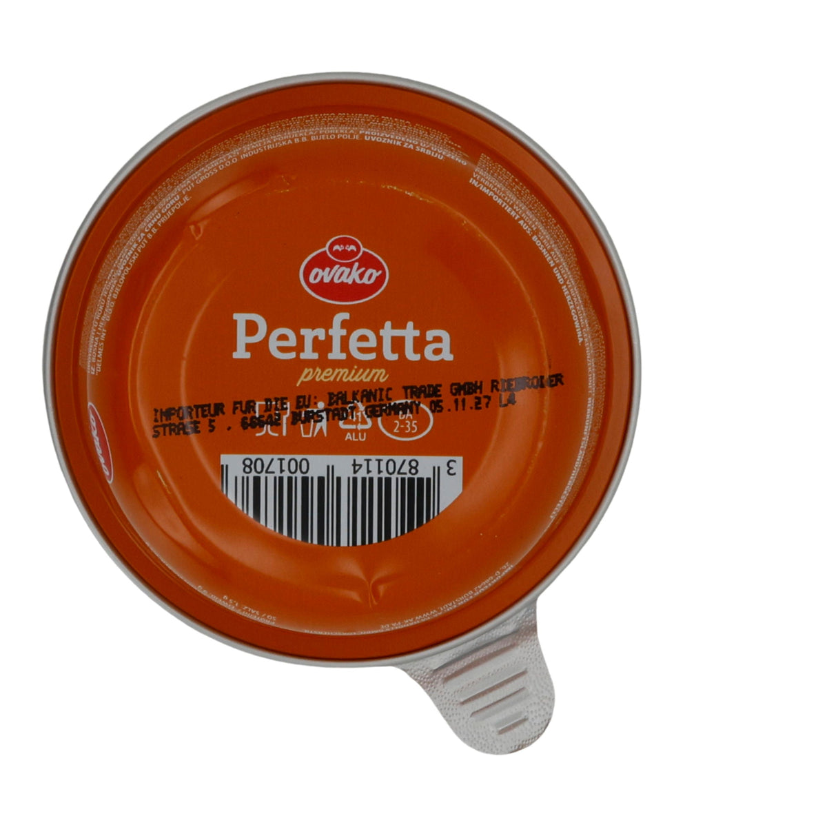 Hühnerpastete Perfetta Premium | Brotaufstrich | Cremig mit feinem Hühnerfleisch | 95 g OVACO PERFETTA