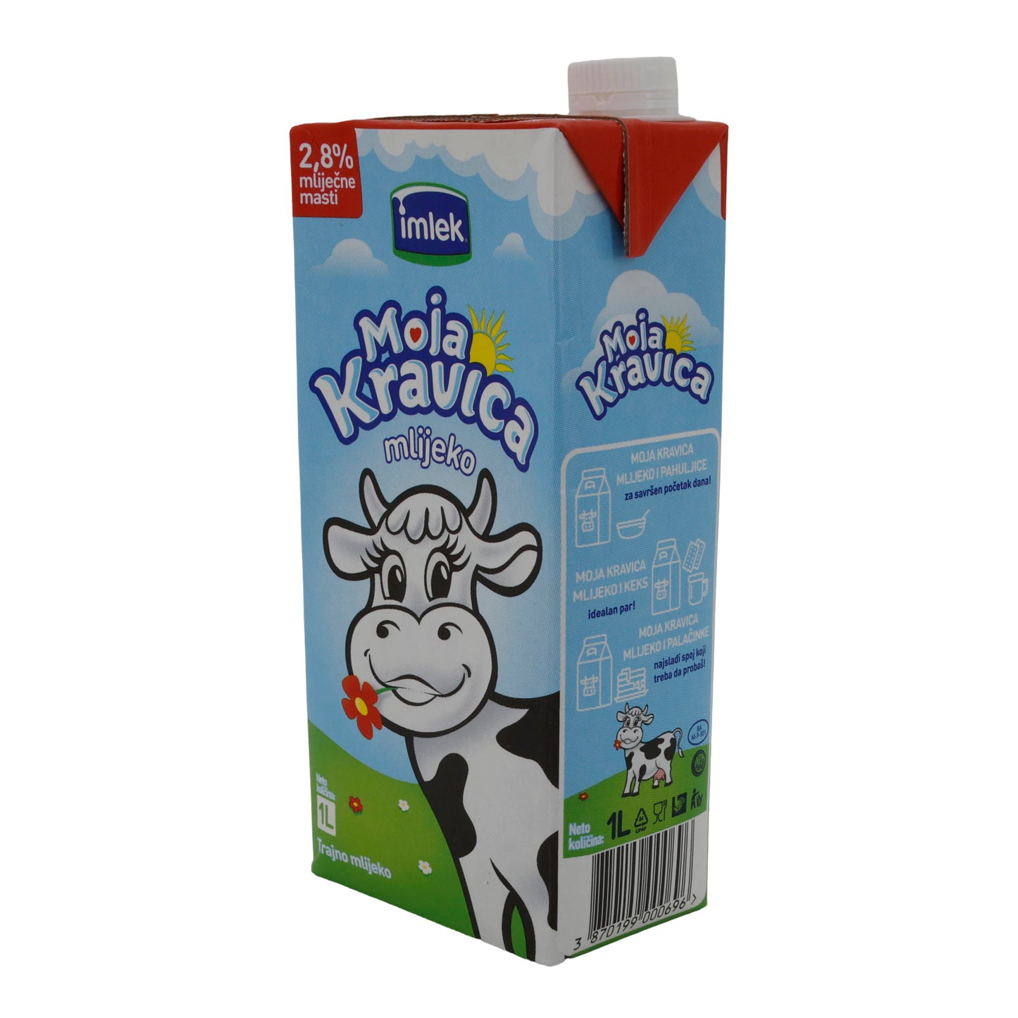 Milch Imlek Moja Kravica Mlijeko | H-Milch | 2,8 % Fett | 1 L