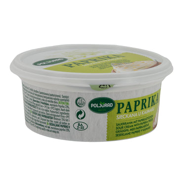 Sauerrahm Poljorad Paprika Sjeckana u Kajmaku | Sauerrahm | Con pezzi freschi di paprika | 280 g