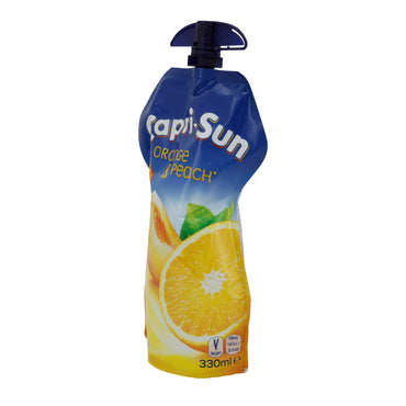 Getränk Capri-Sun | Orange & Peach | Fruchtiger Durstlöscher, Trinkbeutel | 330 ml