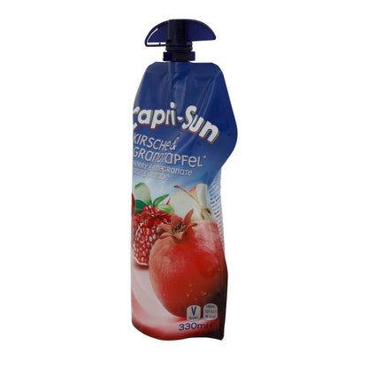 Fruchtgetränk Capri-Sun | Kirsche & Granatapfel | Erfrischend, Trinkbeutel | 330 ml
