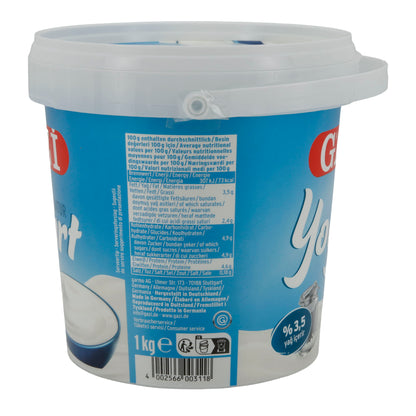 Naturjoghurt Gazi | Creamy Yogurt | 3.5% Fat | 1 kg