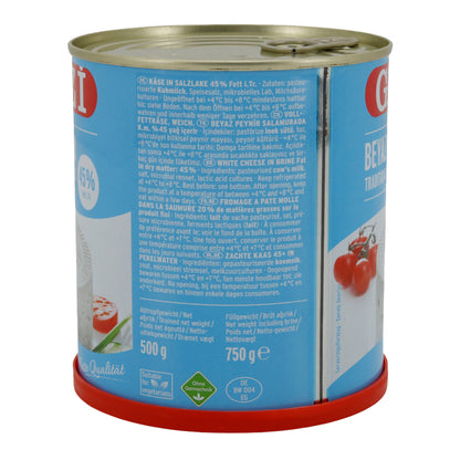 Hirtenkäse Gazi Beyaz Peynir | Hirtenkäse in pekel | 45% vet i. Tr. | 750 g