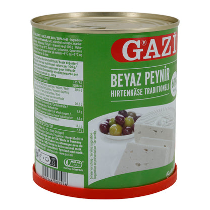 Hirtenkäse Gazi Beyaz Peynir | Traditioneel | 60% vet i. Tr. in pekel | 750 g