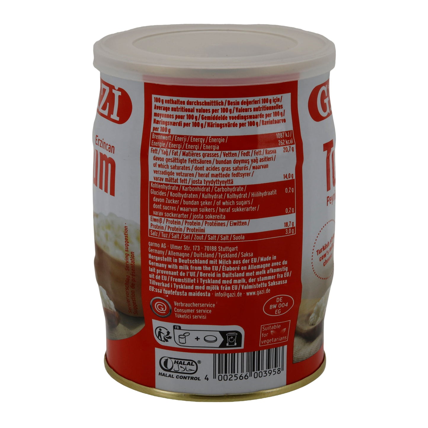 Formaggio Gazi Erzincan Tulum Peyniri | Tradizionale | Formaggio nomade turco in salamoia | 440 g
