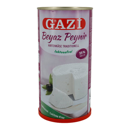Hirtenkäse Gazi Beyaz Peynir Lactosevrij | Traditioneel | 55% vet i. Tr. in pekel | 1500 g