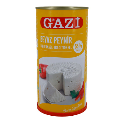 Hirtenkäse Gazi Beyaz Peynir | Traditioneel | 55 % vet i. Tr. in pekeloplossing | 1500 g