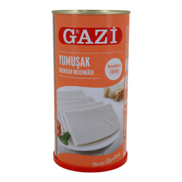 Weichkäse Gazi Yumuşak Cremiger Weichkäse | Besonders cremig | 55 % Fett i. Tr. | 1500 g GAZI