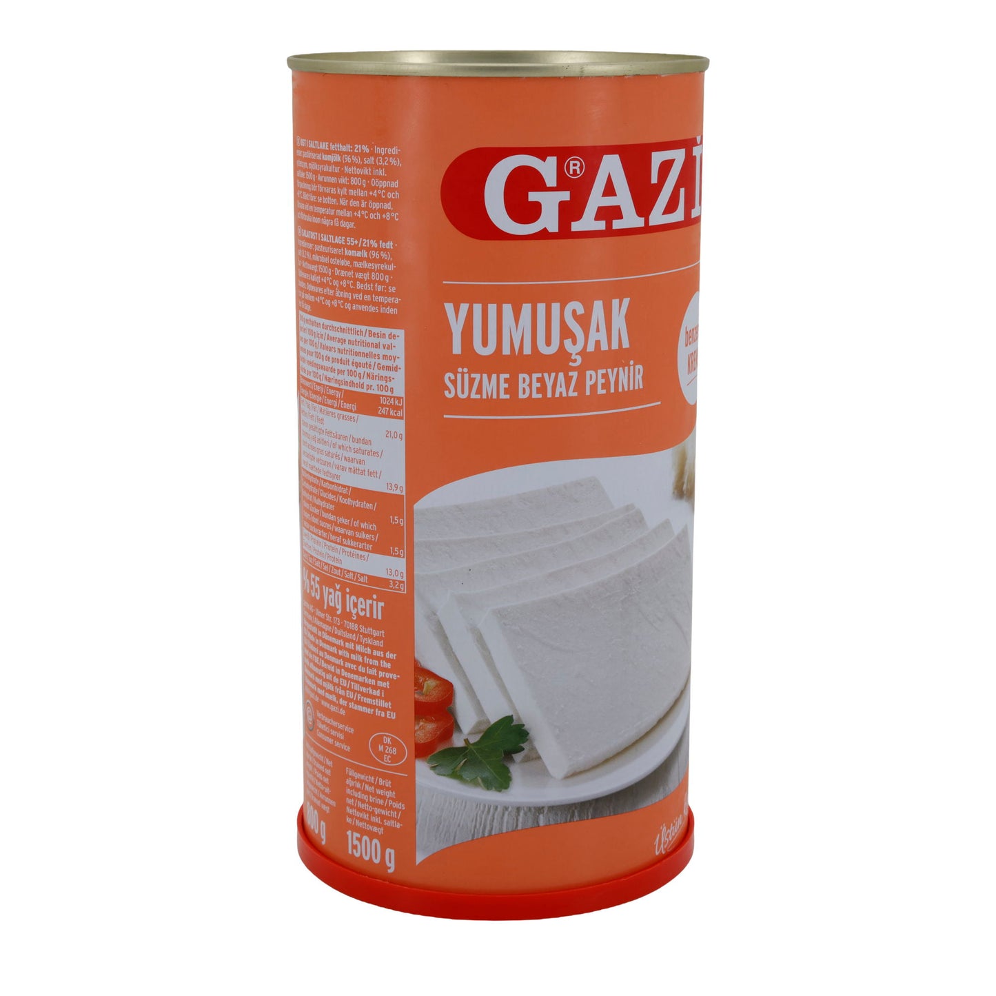 Weichkäse Gazi Yumuşak Cremiger Weichkäse | Besonders cremig | 55 % Fett i. Tr. | 1500 g