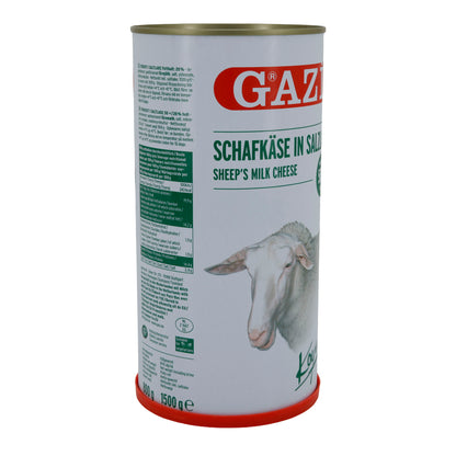 Schafskäse GAZİ Schafskäse in Salzlake | 50 % Fett i. Tr. | Dose | 1500 g