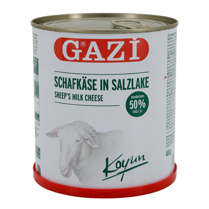 Schafskäse GAZİ | Schafskäse in Salzlake | 50 % Fett i. Tr. | 750 g Dose