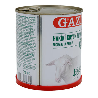 Schafskäse GAZİ | Schafskäse in Salzlake | 50 % Fett i. Tr. | 750 g Dose
