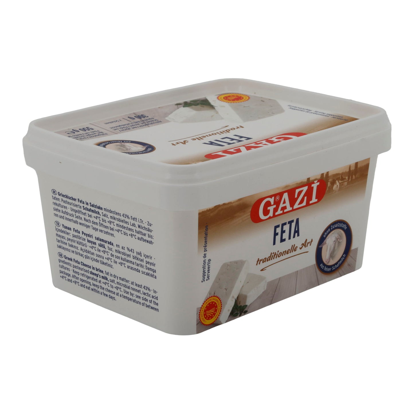 Formaggio Feta Gazi | Tradizionalmente stagionato | Feta greco | 550 g