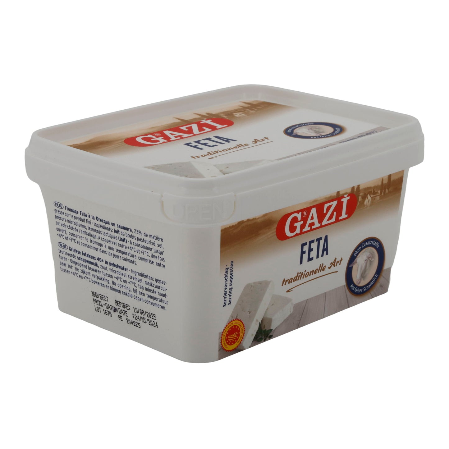 Formaggio Feta Gazi | Tradizionalmente stagionato | Feta greco | 550 g