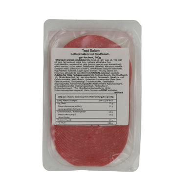 Salami Leziz | Tost | Épicé, fumé, avec viande de bœuf | 200g