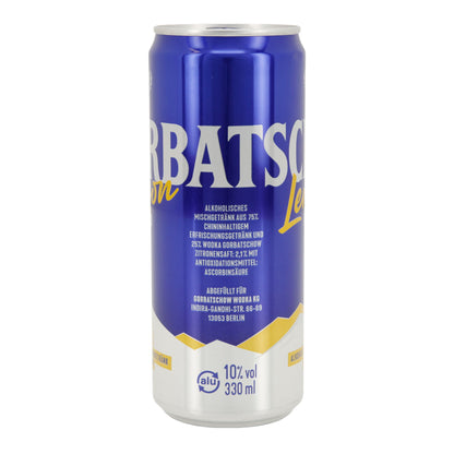 Alkoholisches Mischgetränk Gorbatschow Lemon | Wodka-Mix mit Chinin | 10 % vol | 0,33 l Dose