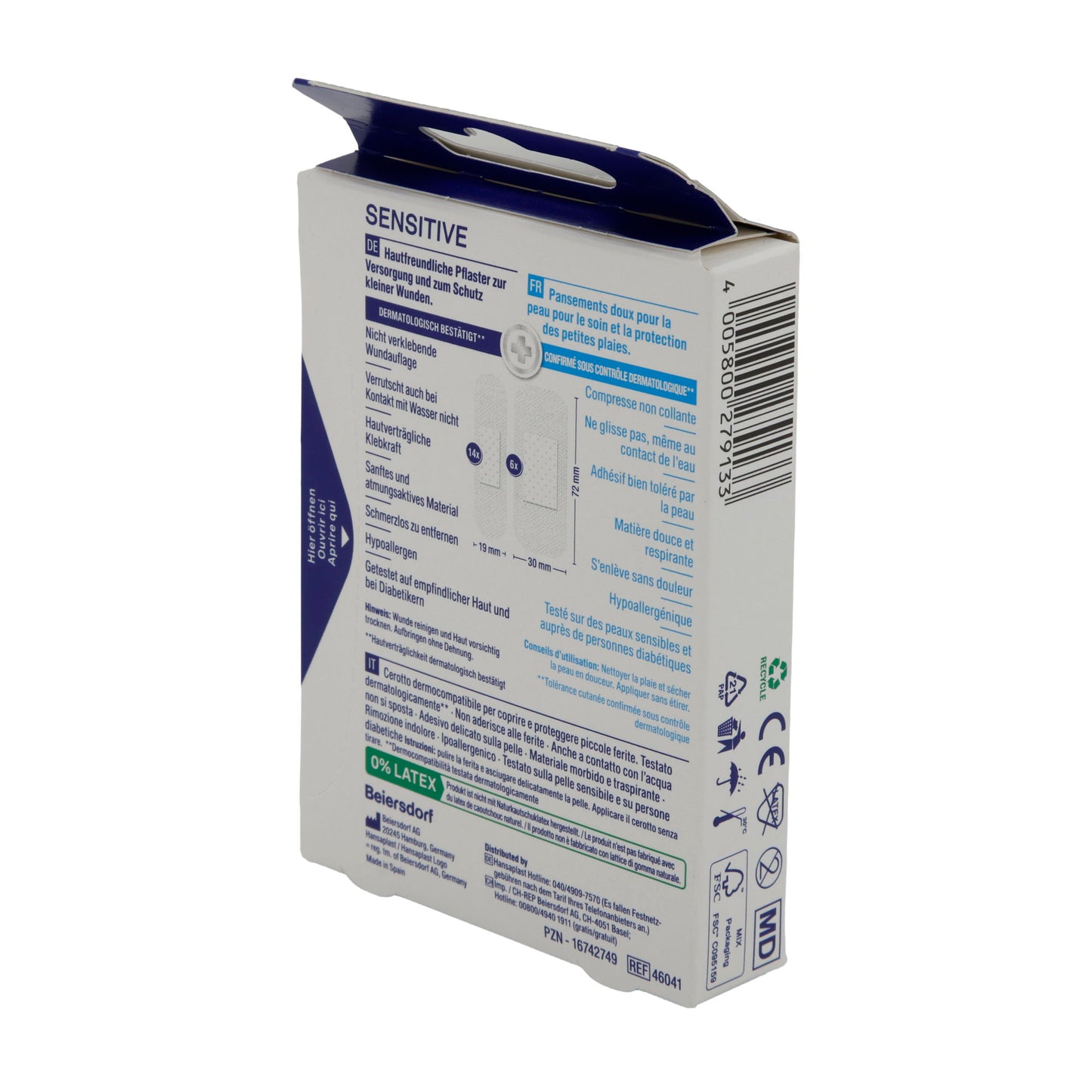 Pleisters Hansaplast Sensitive Pleisters | Pleisters | 20 Strips