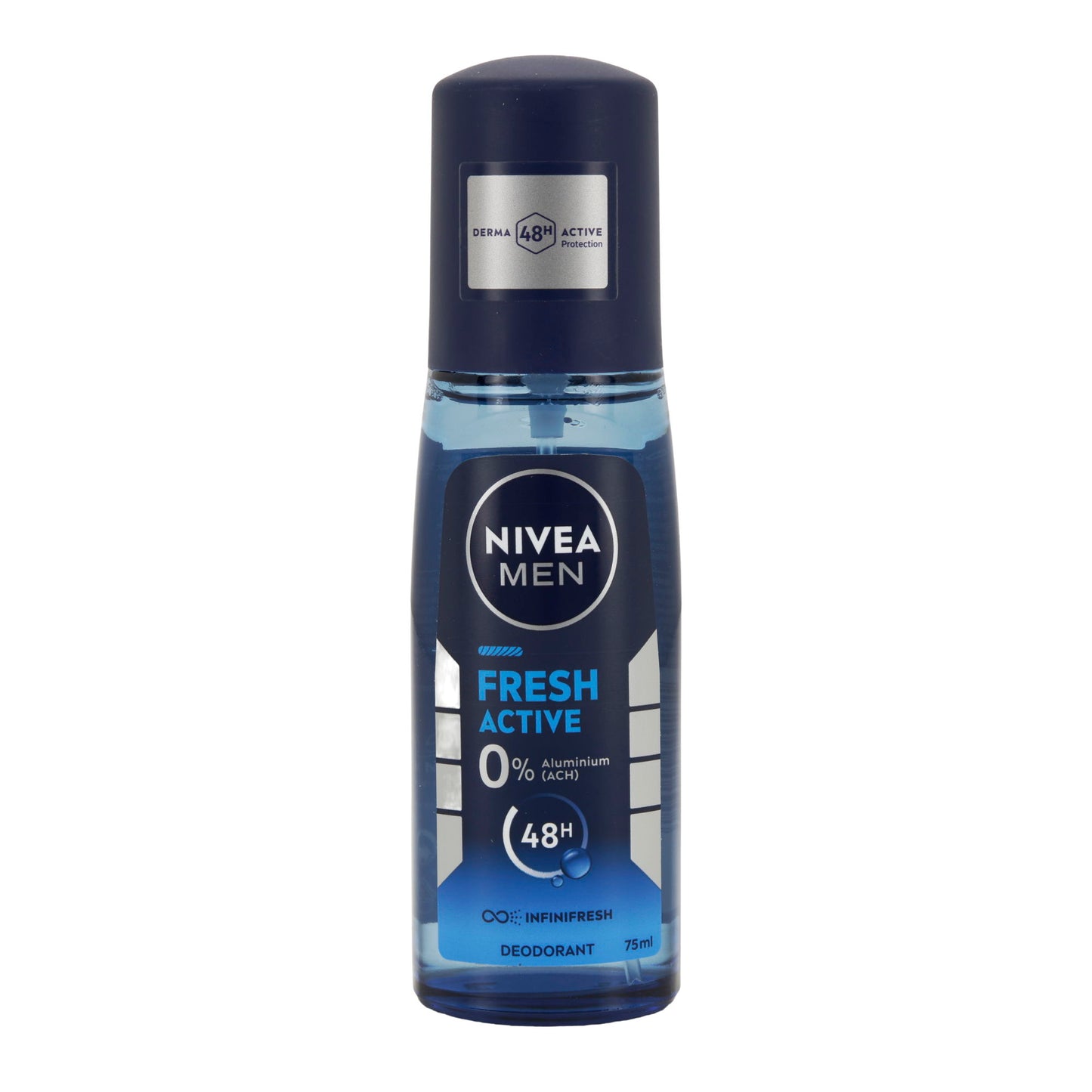 NIVEA MEN Fresh Active Deo Roll-On 75 ml – 48h Schutz ohne Aluminium