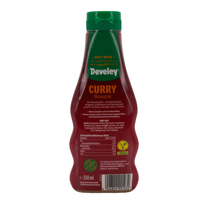 Develey Curry Sauce | Ideal für Nuggets, Grillfleisch & Gemüse | 250 ml