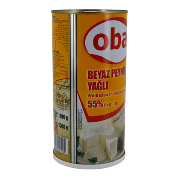 Weißkäse Oba | Weißkäse in Salzlake | Vollfettkäse mit 55 % Fett i. Tr. | 1500 g
