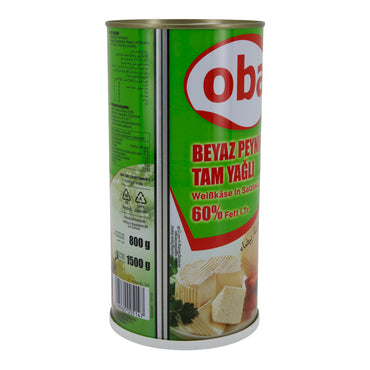 Weißkäse Oba | In Salzlake | Vollfettkäse 60 % Fett i. Tr. | 1500 g