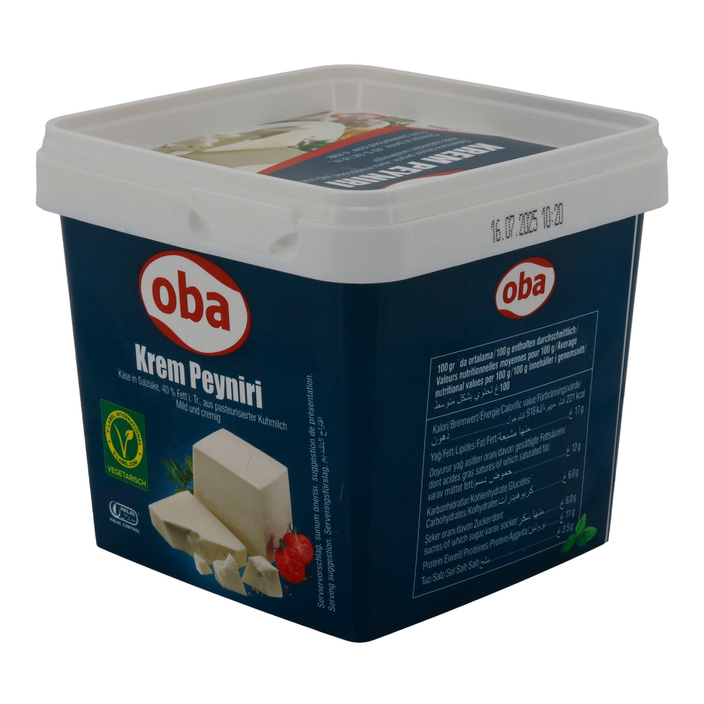Weißkäse Oba | Krem Peyniri | Cremig, in Salzlake | 480g
