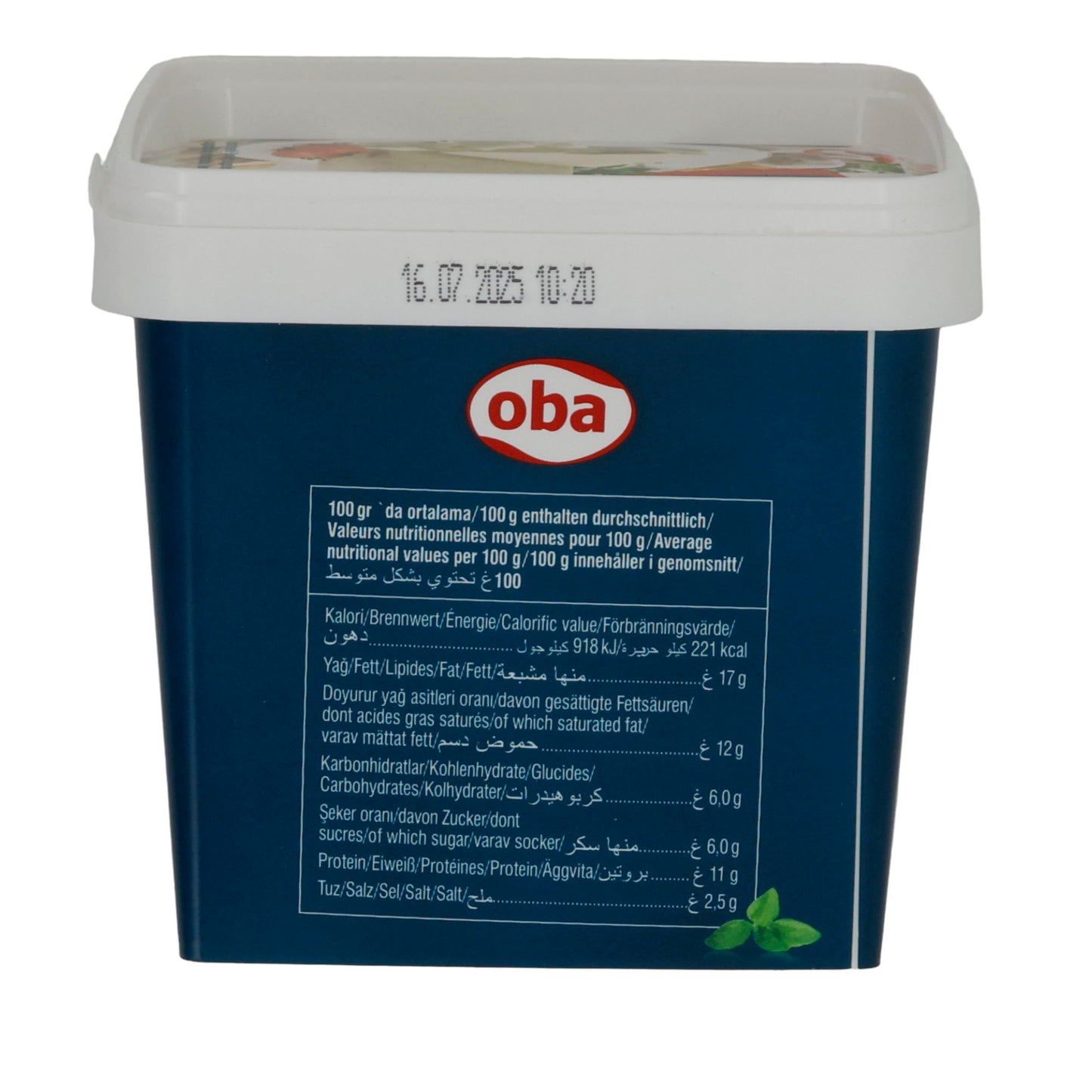Weißkäse Oba | Krem Peyniri | Cremig, in Salzlake | 480g