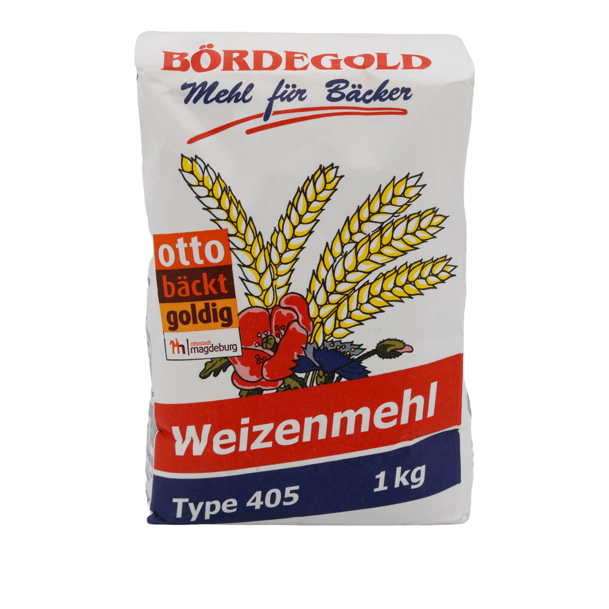Weizenmehl Bördegold | Type 405 | Fein gemahlenes Weizenmehl für Backwaren | 1 kg