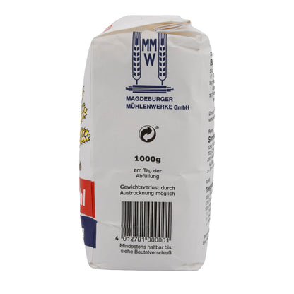 Weizenmehl Bördegold | Type 405 | Fein gemahlenes Weizenmehl für Backwaren | 1 kg