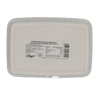 Formaggio fresco Rodina | ZiegenCrema | Cremoso, per pane e ricette | 170g