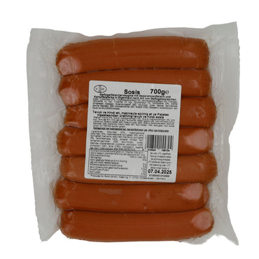 Geflügelwürstchen Aladin | Geflügel-Sosis | Halal, herzhaft | 700g