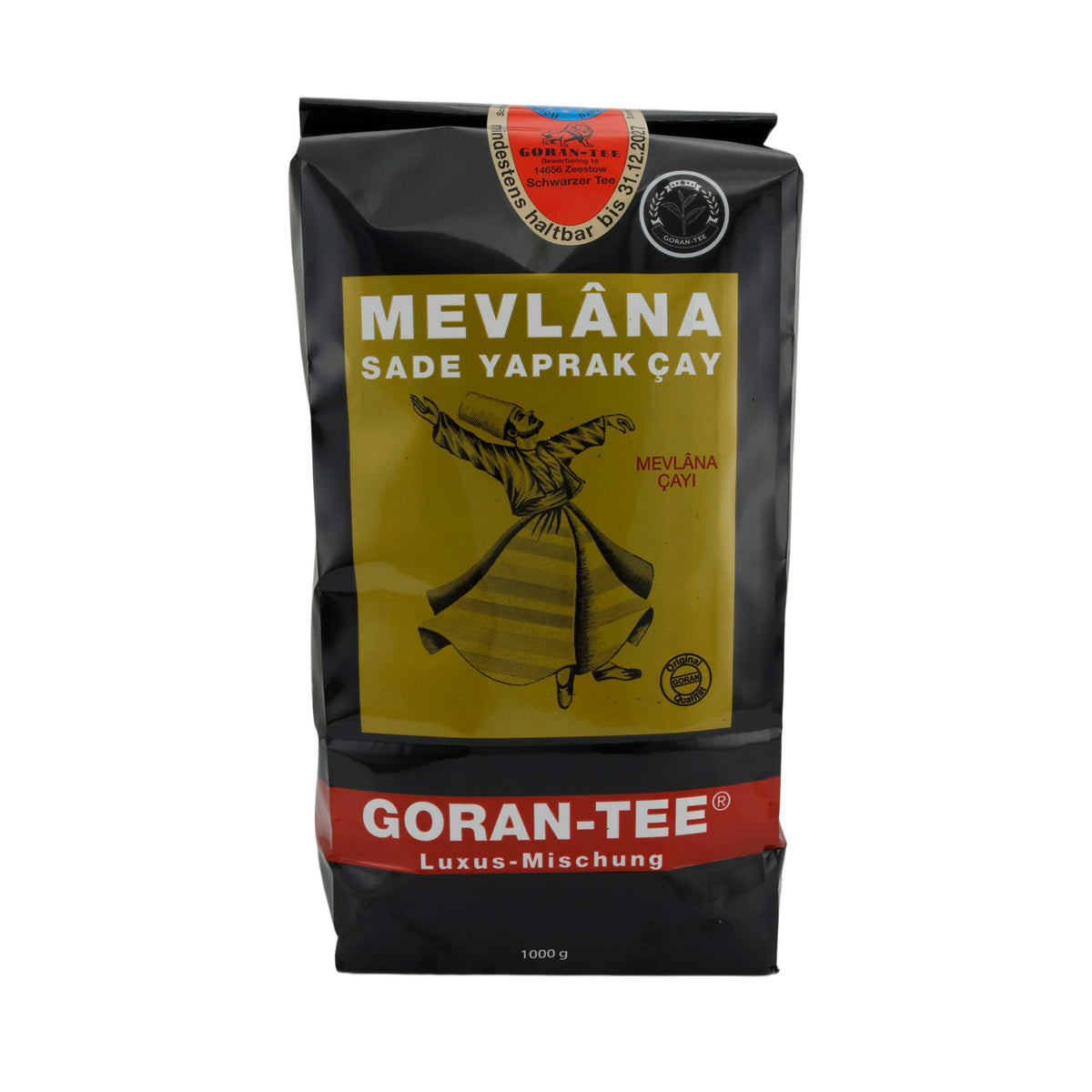 Schwarzer Tee Goran-Tee | Mevlâna | Aromatisiert mit Bergamotte | 1000 g