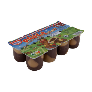 Pudding Dr. Oetker Paula Minis | Pudding al cioccolato | Cremoso piacere al cioccolato con macchie di vaniglia | 400 g